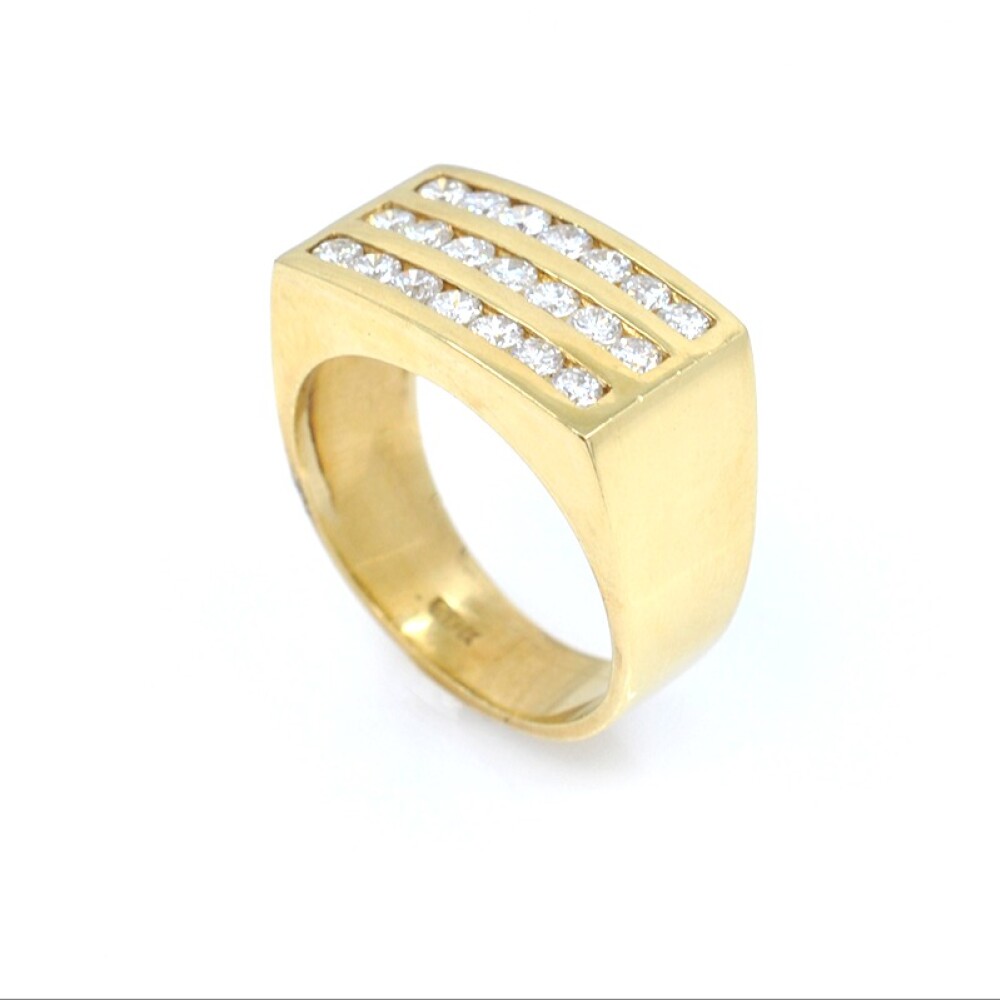 Anillo De Oro 18K Con Brillantes Anillo De Oro 18K Con Brillantes