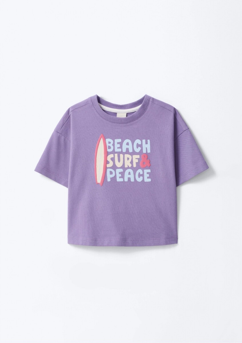 BLUSA INFANTIL CON ESTAMPA - LILA 