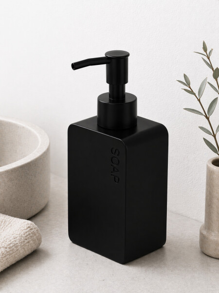 DISPENSADOR DE JABON NEGRO