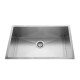 Pileta De Cocina Satinado De Pegar 76.2X45.7X23Cm De Abajo Incluye Valvula Y Sifon Aqualia