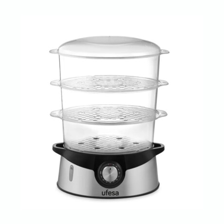 Vaporera UFESA Vaporino CV4000 800W 3 Bandejas Apilables De 9L Vaporera UFESA Vaporino CV4000 800W 3 Bandejas Apilables De 9L