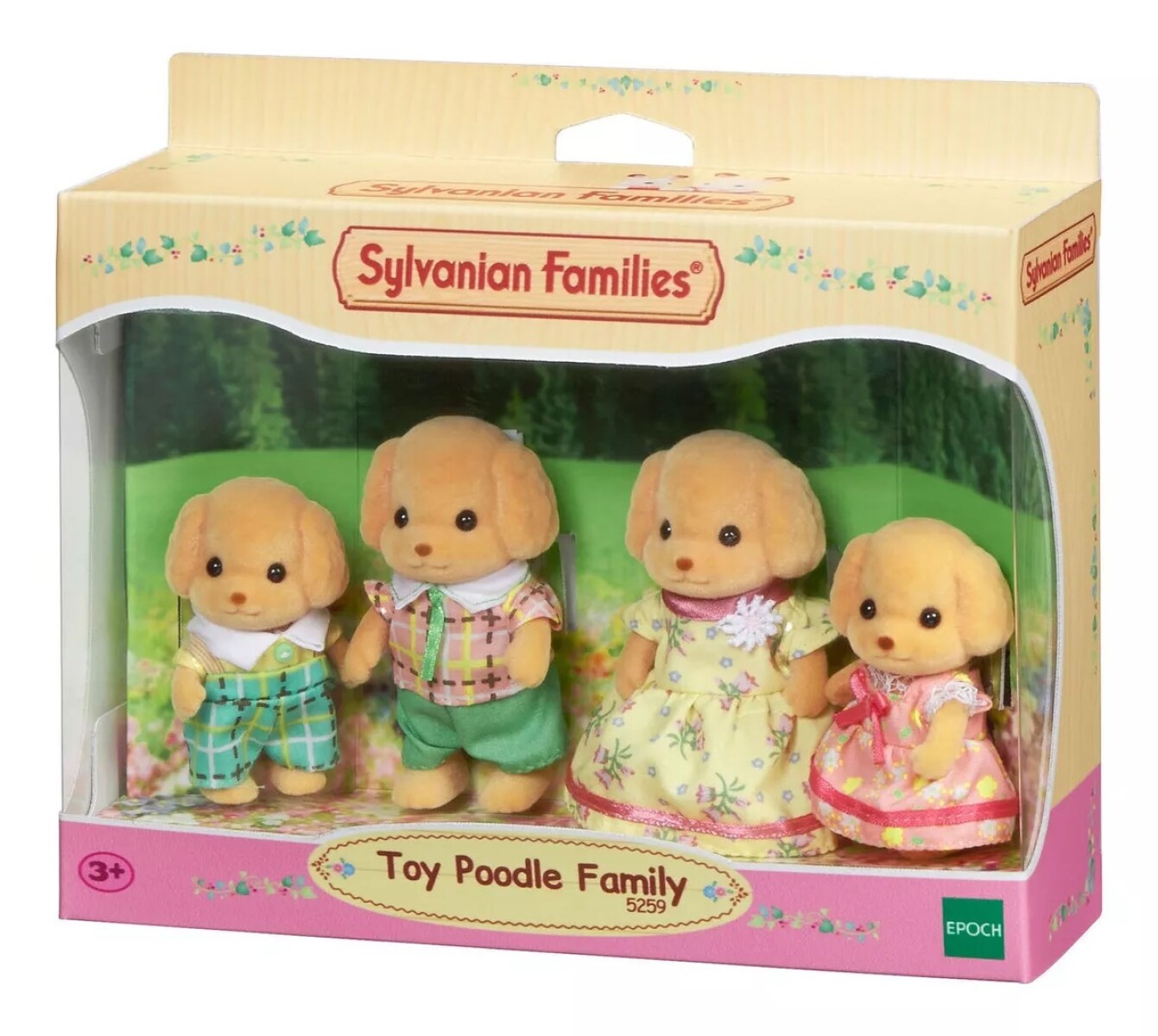 Sylvanian Families Familia Perros Perritos Poodle 5259 