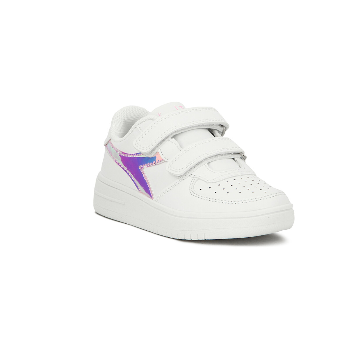 Diadora Champion Lifestyle Spitfire Con Velcro Niño - Blanco/Holográfico - Blanco-Multicolor 