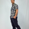 Camisa estampada Hawai Blue Flower