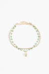 Pulsera dije cora detalles dorado