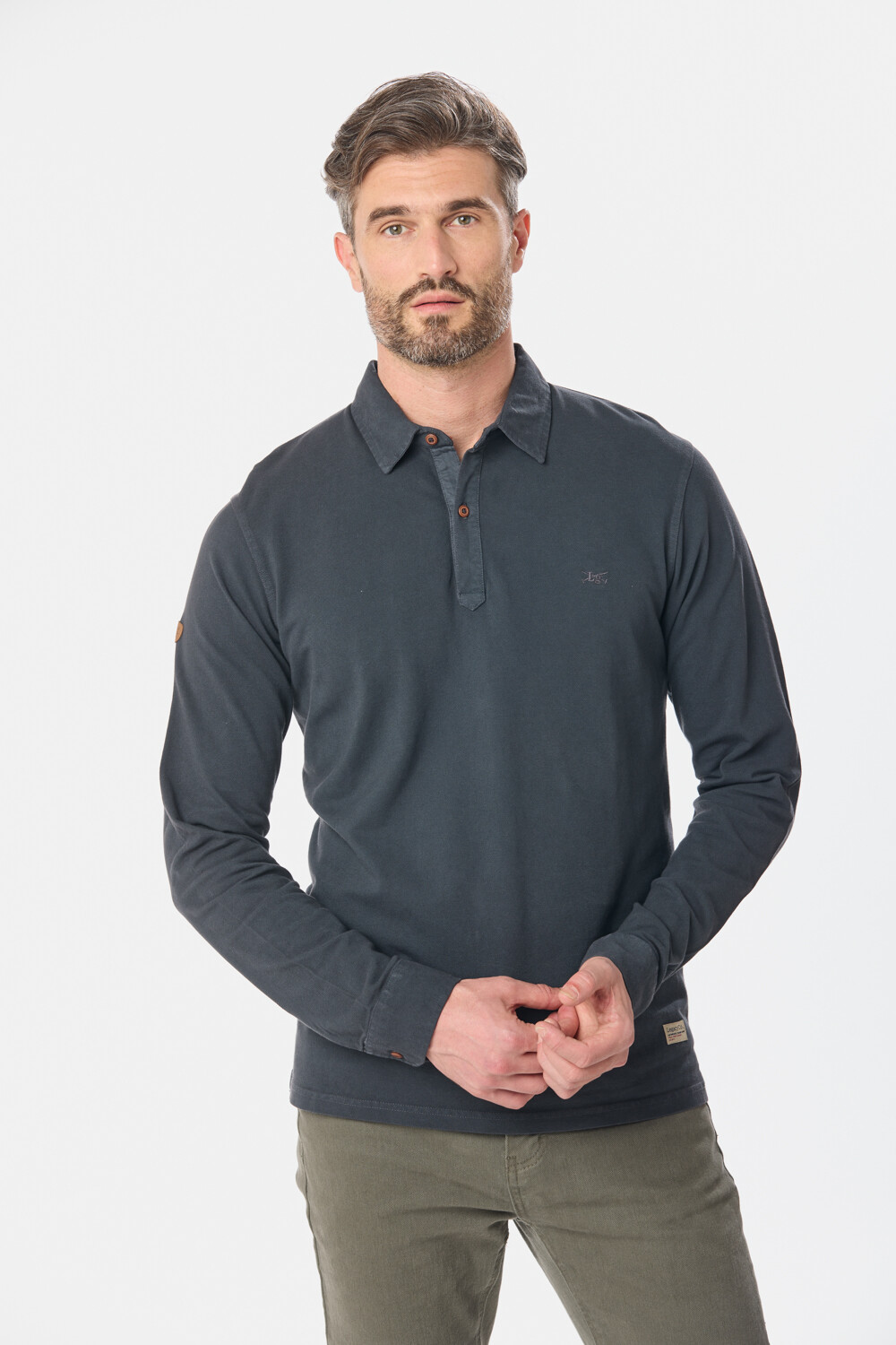 REMERA POLO PIQUE LISA Gris