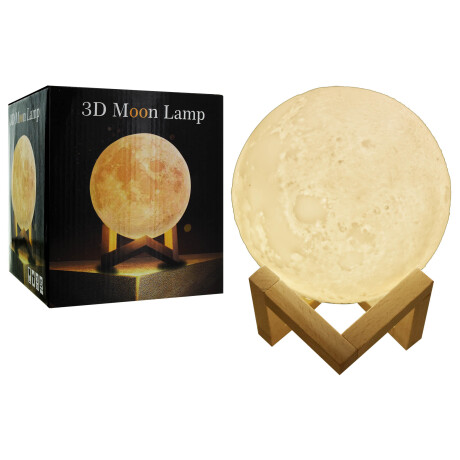 LAMPARA LED LUNA 3D BASE MADERA CONEXION USB 15CM DIAM CAJA 23783 LAMPARA LED LUNA 3D BASE MADERA CONEXION USB 15CM DIAM CAJA 23783
