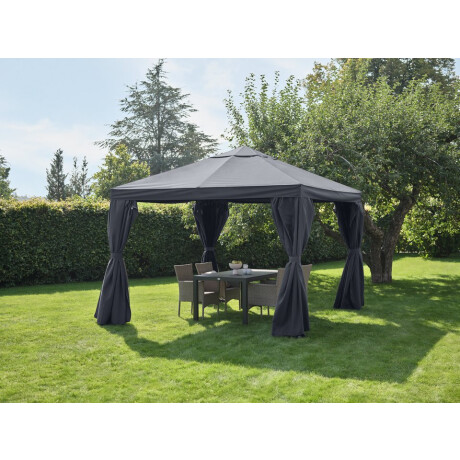 Gazebo NORDMARKA 3x3x2,78 m gris Gris
