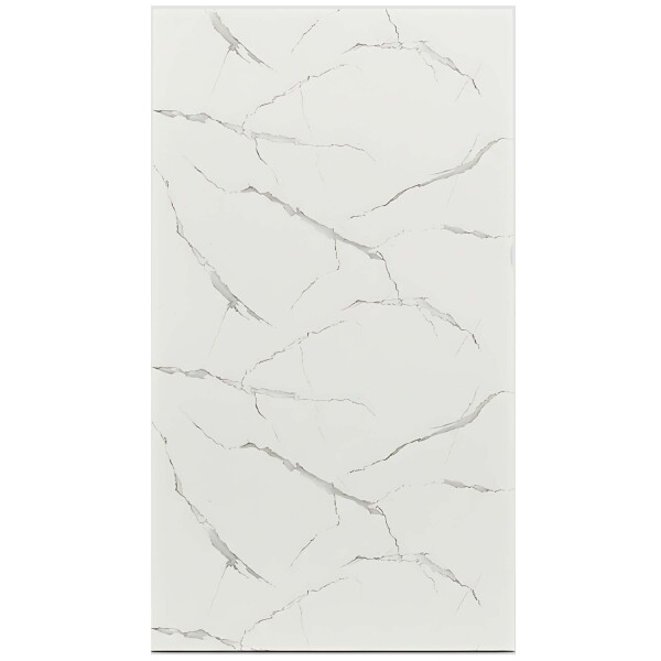 Placa PVC Símil Mármol 2,44x1,22m 3mm Resistente Agua Calor Mármol Blanco Gris Claro 1