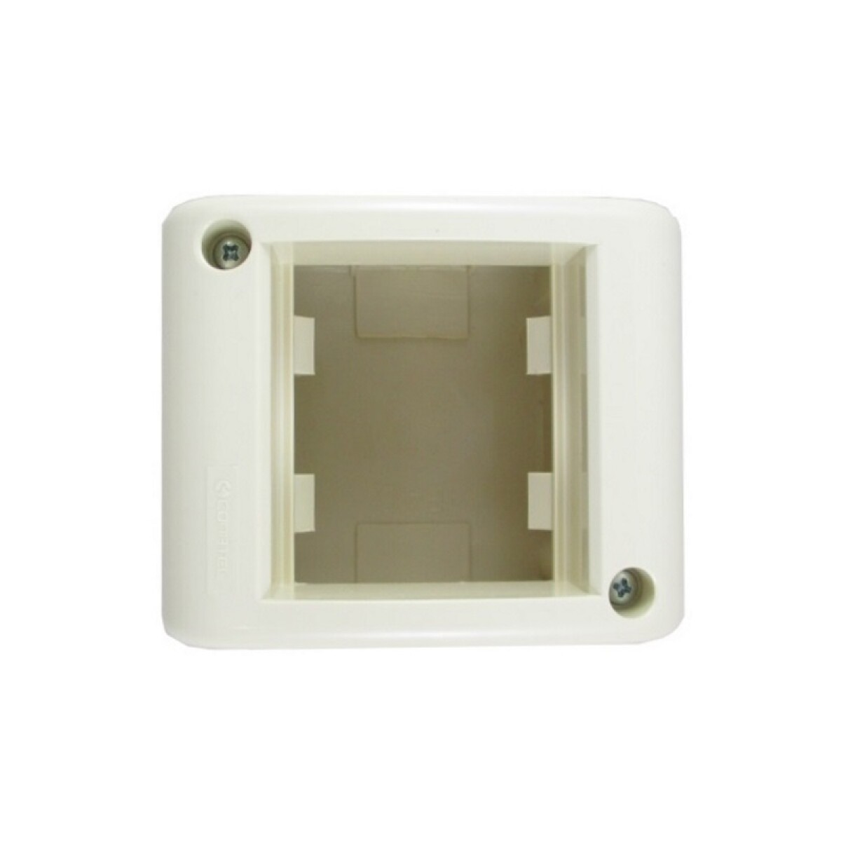 CAJA EXT. PLASTICA 2 MODULO MARFIL 
