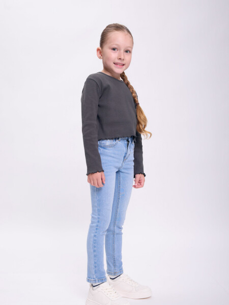 Pantalón jean skinny Azul Claro