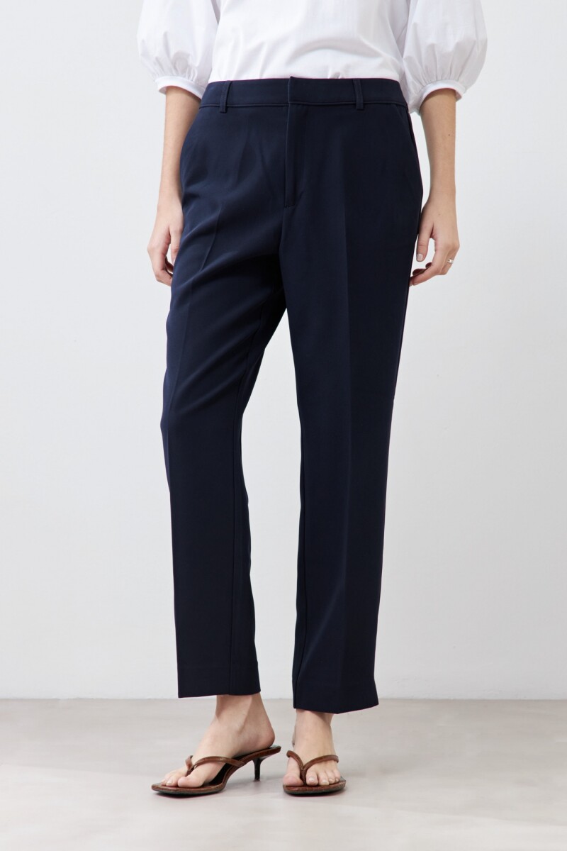 Pantalón slim sastrero azul marino