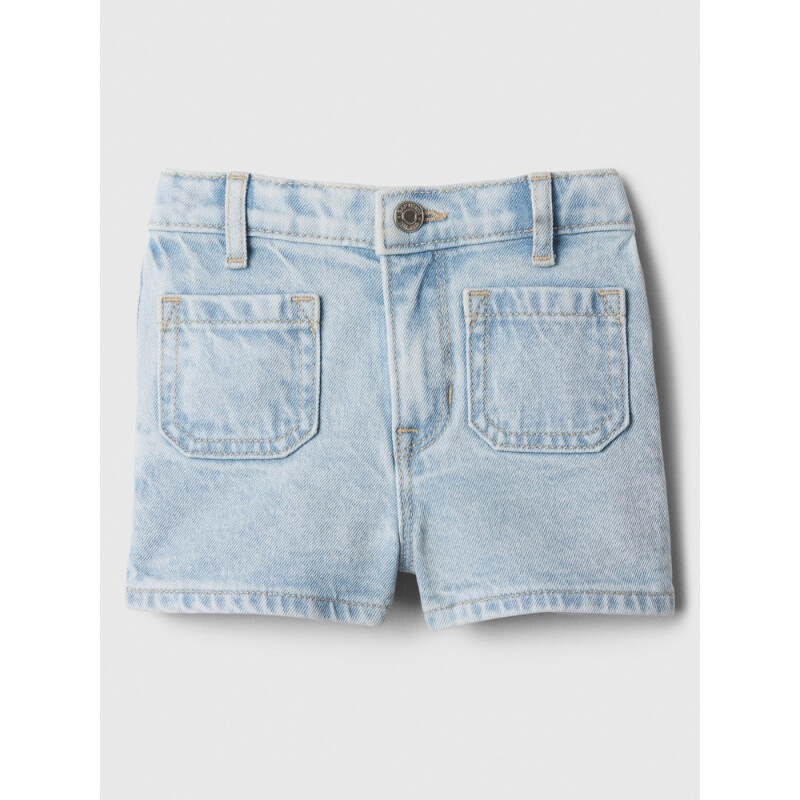 V-PKT MOM SHORT LIGHT WASH