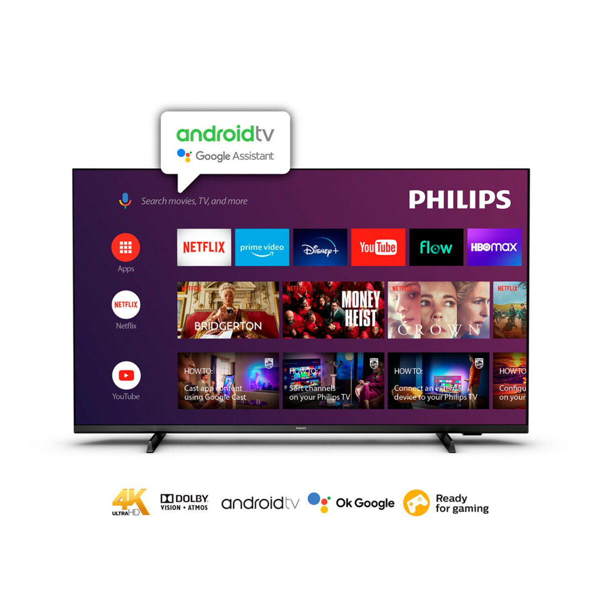 Smart Tv Philips - 55" Android 4K 