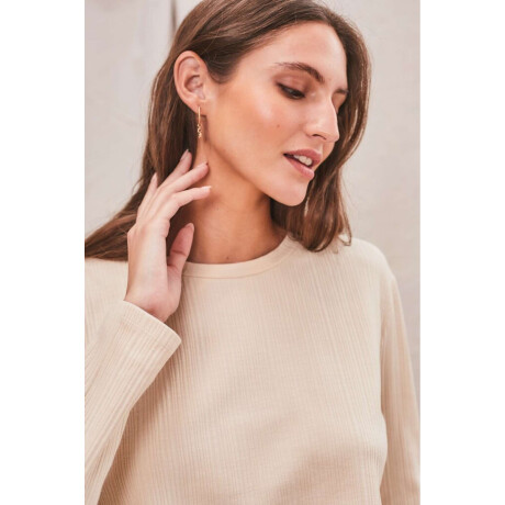 Remera Algodon Texturado Nacar