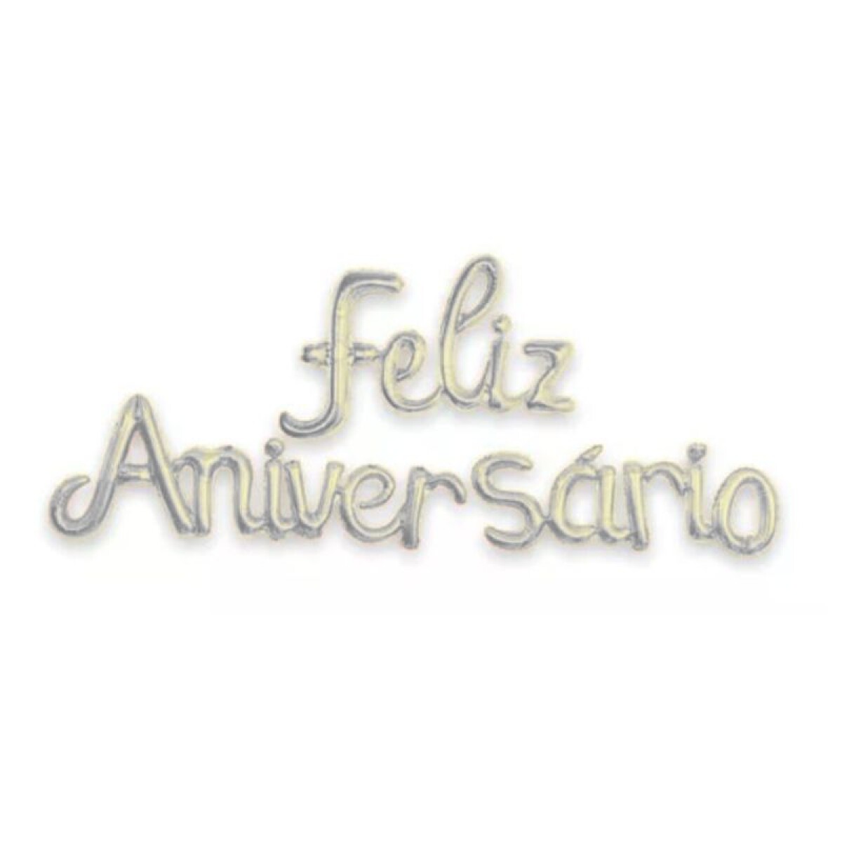 Guirnalda Feliz Aniversario Inflable - Plateado 