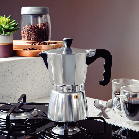 Cafetera espresso italiana en aluminio 320 ml TF6630
