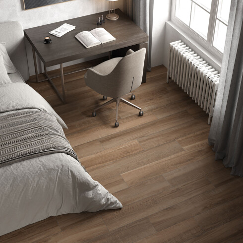 PORCELANATO MADERADO 20X120X0.7 RECTIFICADO GAMAS DE MARRON