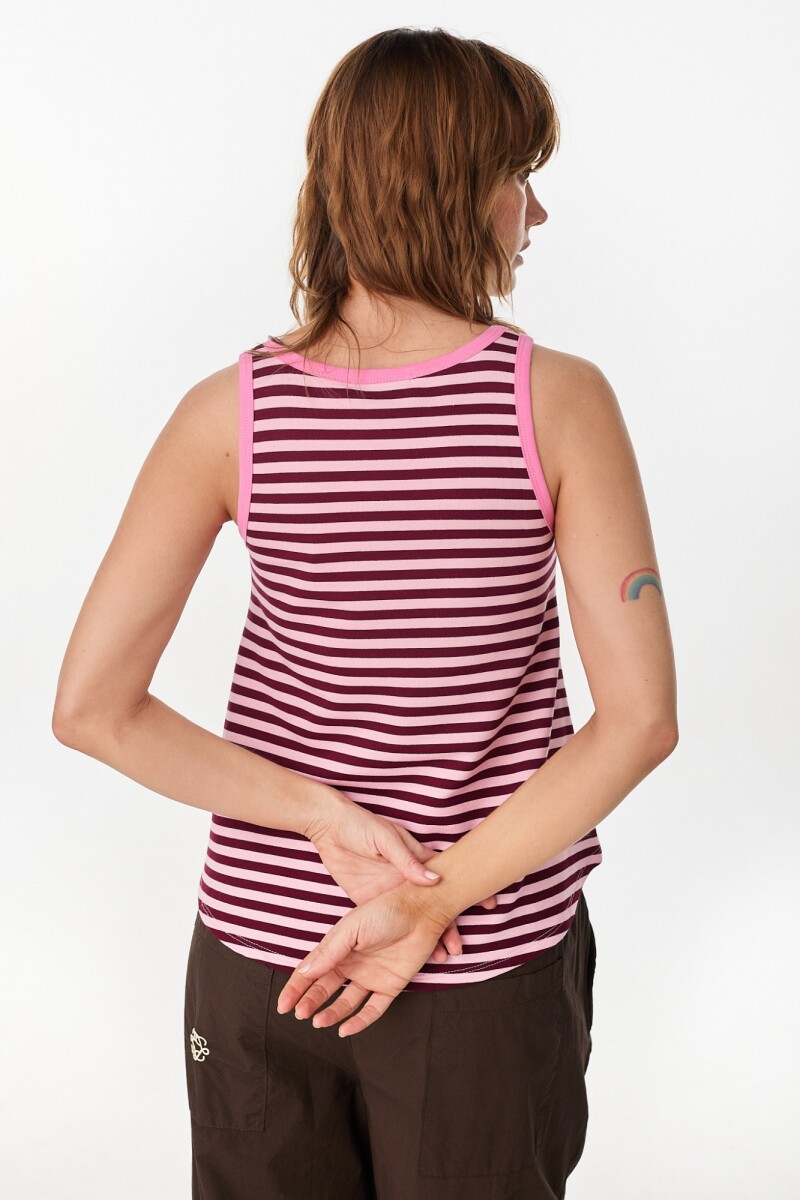 Musculosa Remy Rosa/Bordeaux