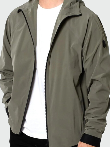 Moncler - Chaqueta rompevientos con capucha, KURZ Gris