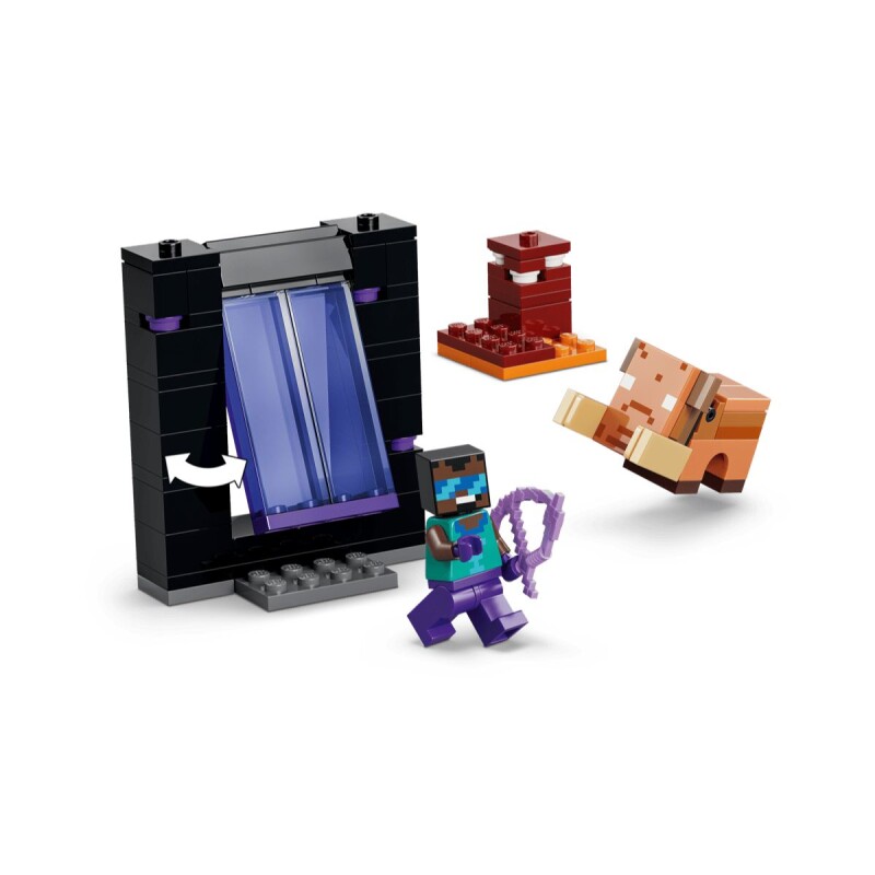 Bloques para armar Lego Minecraft El viaje por Nether y el portal 192 pcs 7+ Bloques Para Armar Lego Minecraft El Viaje Por Nether Y El Portal 192 Pcs 7+