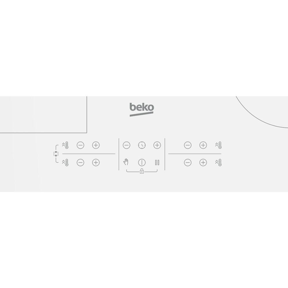 Anafe de inducción blanco 60cm 4 zonas Beko HII 64200 FMTW Anafe de inducción blanco 60cm 4 zonas Beko HII 64200 FMTW