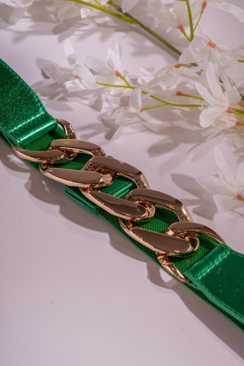 Cinto cadena combinado Verde