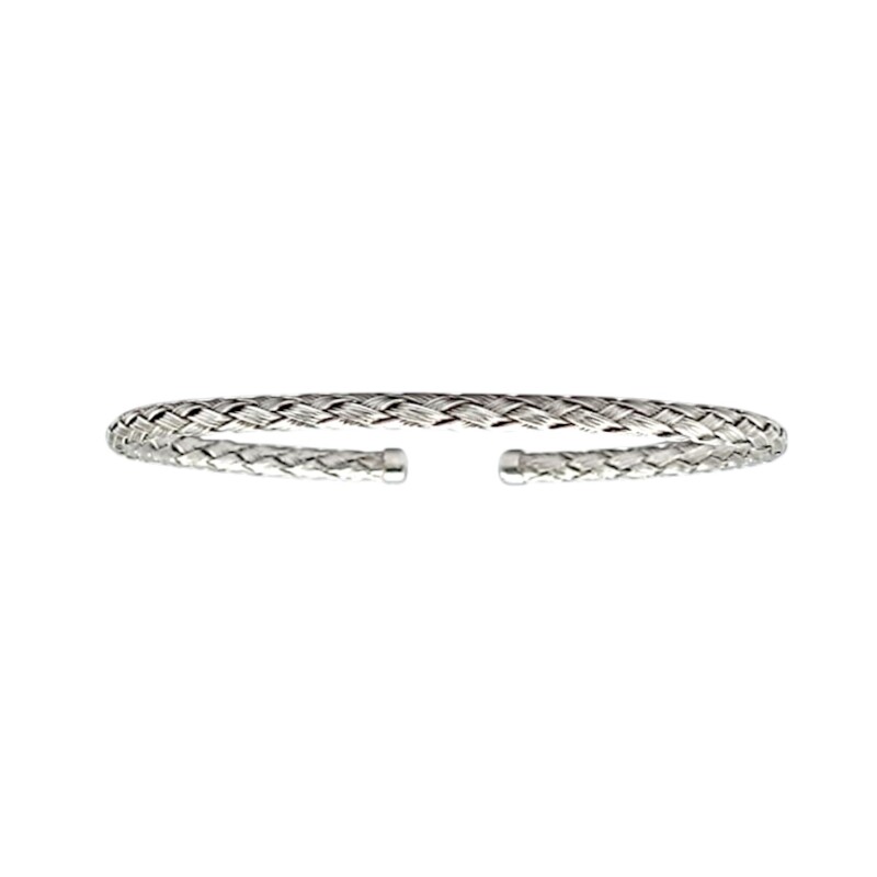 Brazalete tejido-Plata 925-Sin piedra-BR3029 sinpiedra