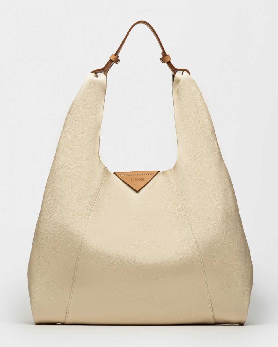 Bolso The Shopping en cuero graneado - Cotton 