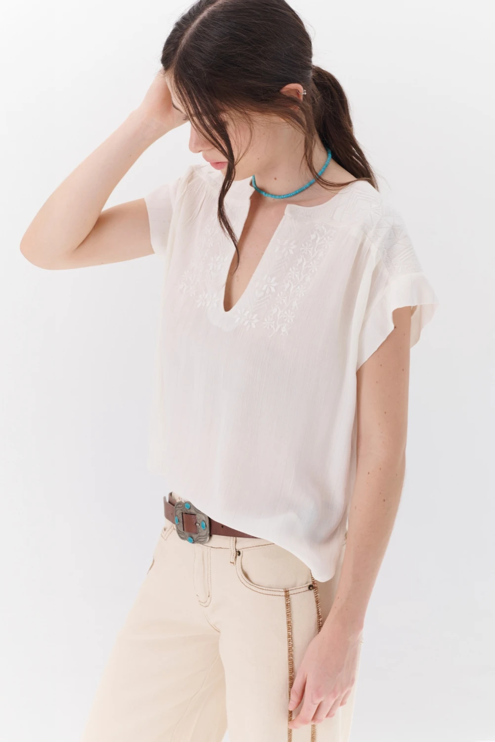 BLUSA SILVER BORDADA blanco 2