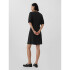 V-BUTTON FRONT SS DRESS BLACK