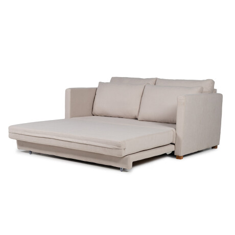 Sofá Cama Niki - Tela Microfibra 9901 (Soft Beige)
