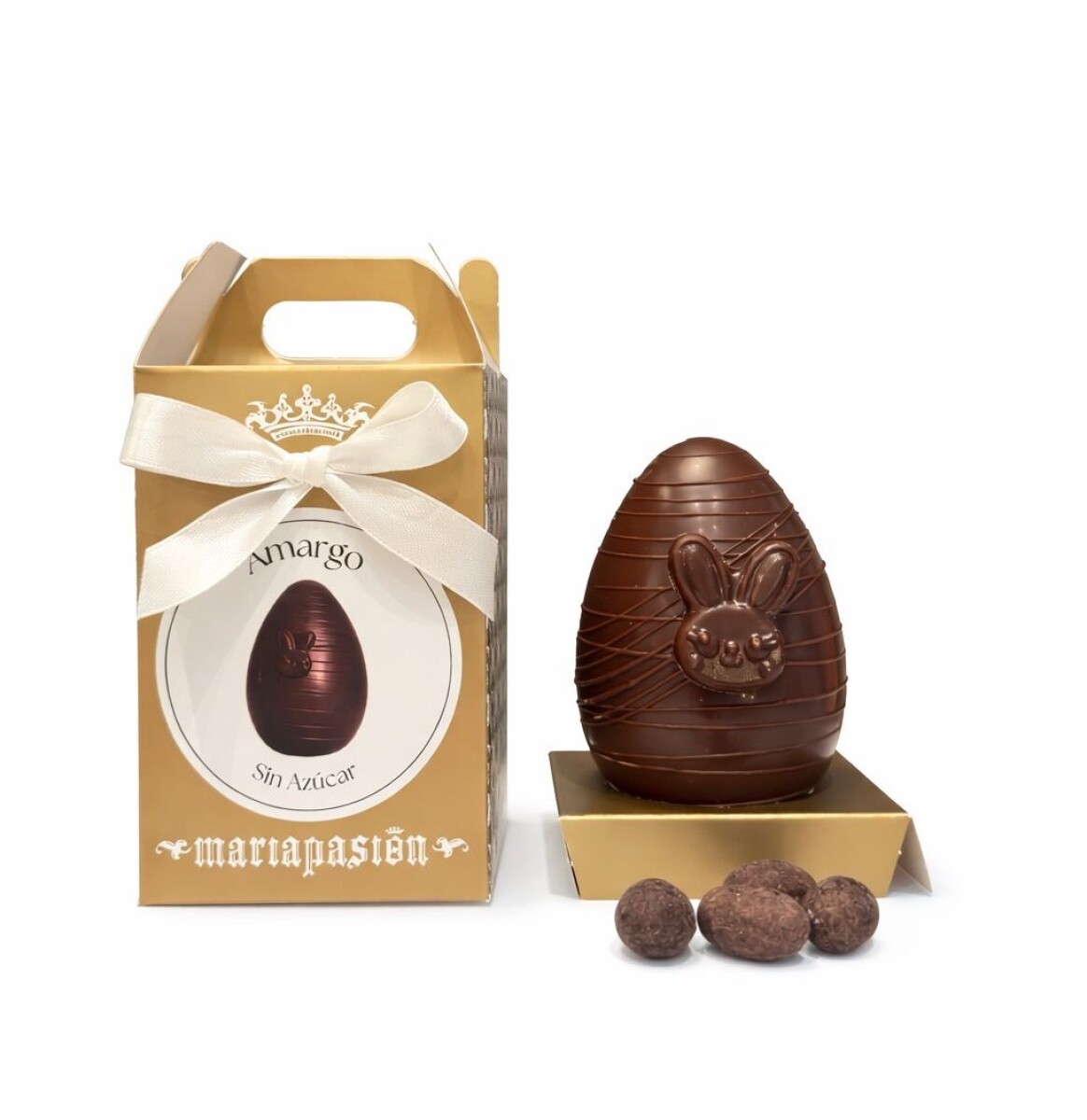 Huevo Pascua Liso S Amargo 58% SIN AZÚCAR 