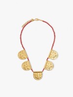 Collar De Abalorios Y Semicírculos multicolor