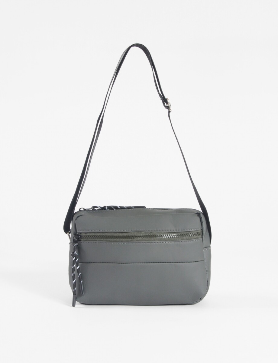 Bandolera impermeable con cordón - verde 