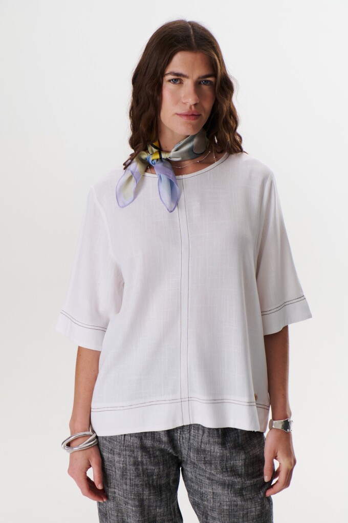 BLUSA LINO EVA BLANCO