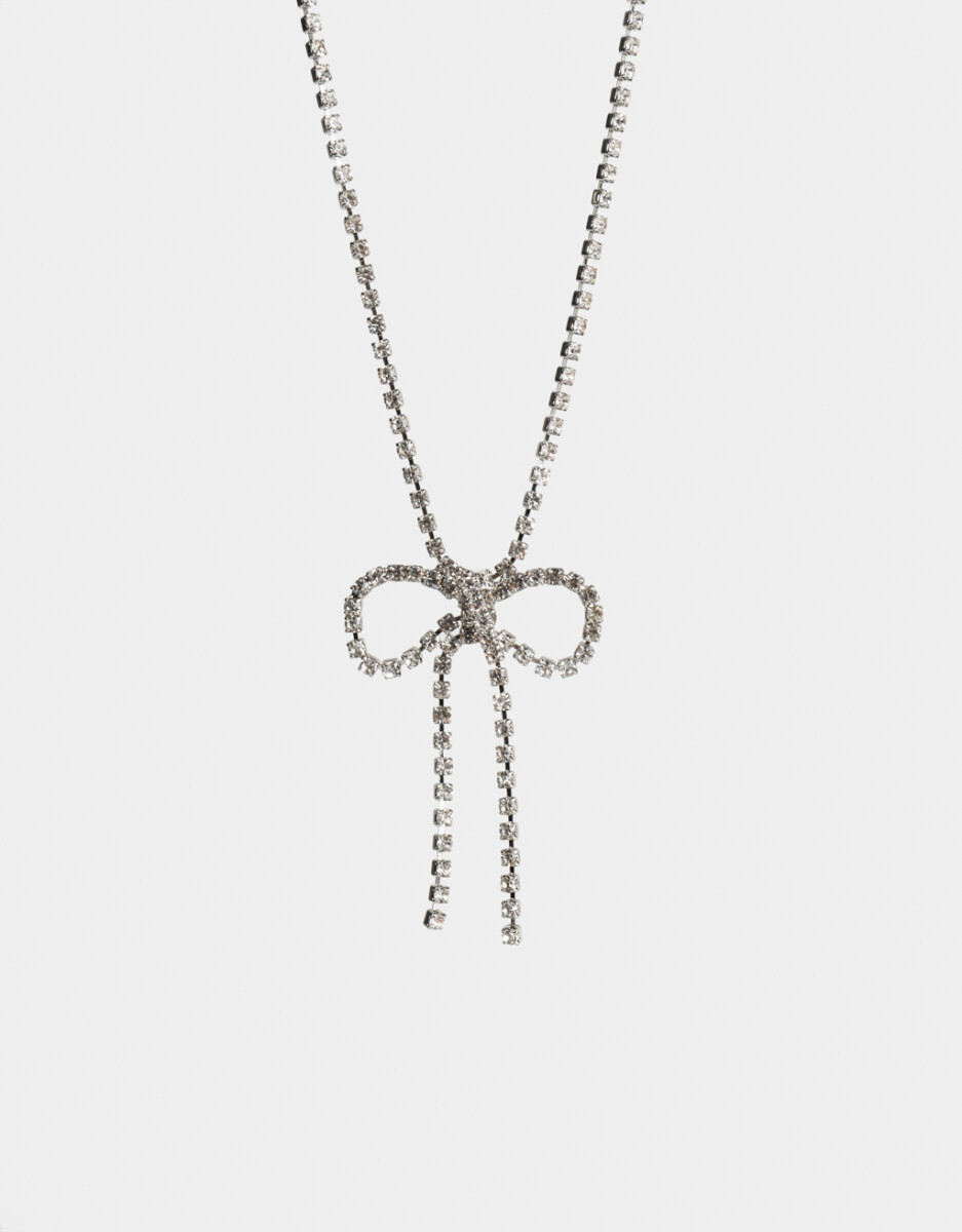 Collar Corto Moño & Strass 