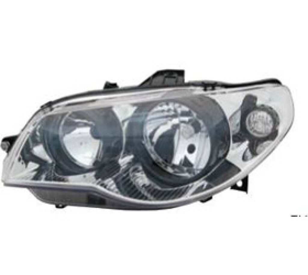 Semióptica delantera izquierda con aro negro H7-H7