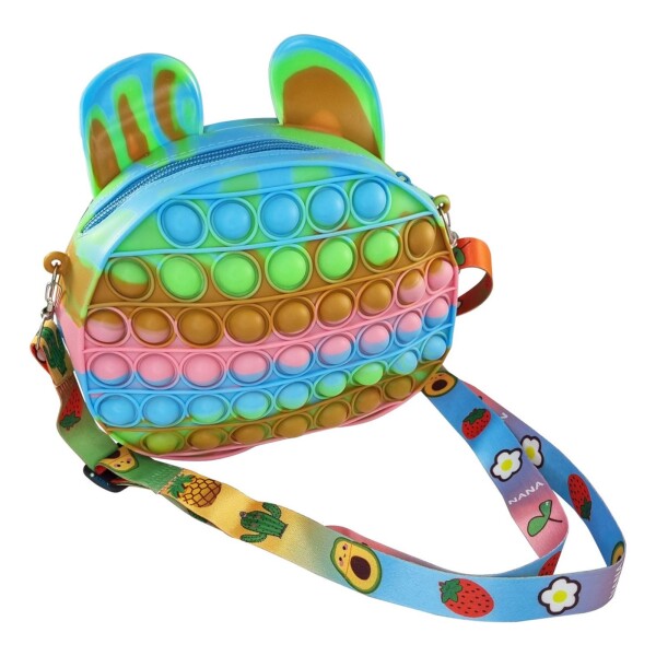 Cartera Pop It Multicolor Niños Infantil Regalo Burbujas Color Variante MULTICOLORROSA