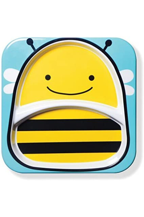 Plato Con División Para Bebés y Niños Diseño Abeja 0