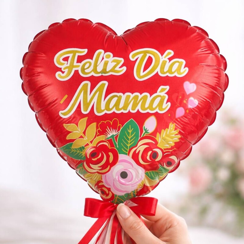 Desayuno Mamá con Taza y Globo Desayuno Mamá con Taza y Globo