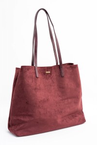 Travel Bag Gamuza Vegana Burdeos