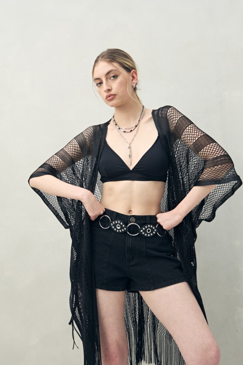 PONCHO GLORIA Negro