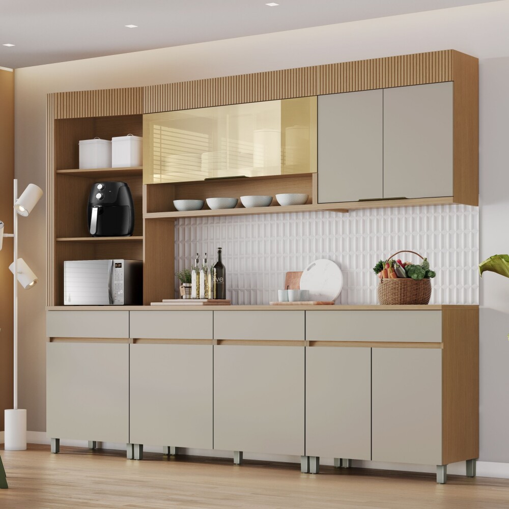 Alacena Realeza Premium Marron/Gris Alacena Realeza Premium Marron/Gris