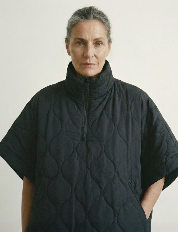 Poncho Capitoneado NEGRO