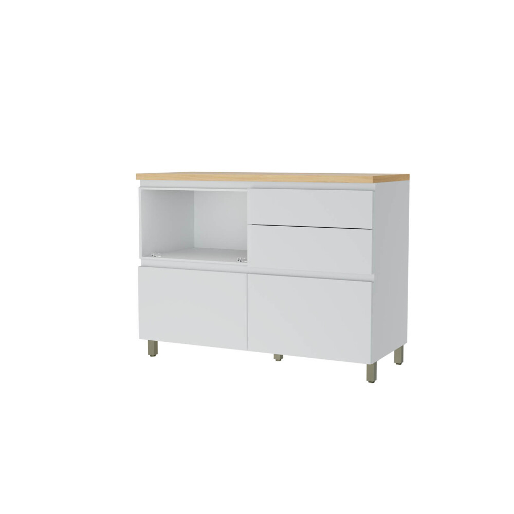 BAJO MESADA 120 CM MDF BLANCO SUECIA