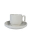 Taza Café c/plato Ceramica Blanca 7.7*7cm Taza Café C/plato Ceramica Blanca 7.7*7cm