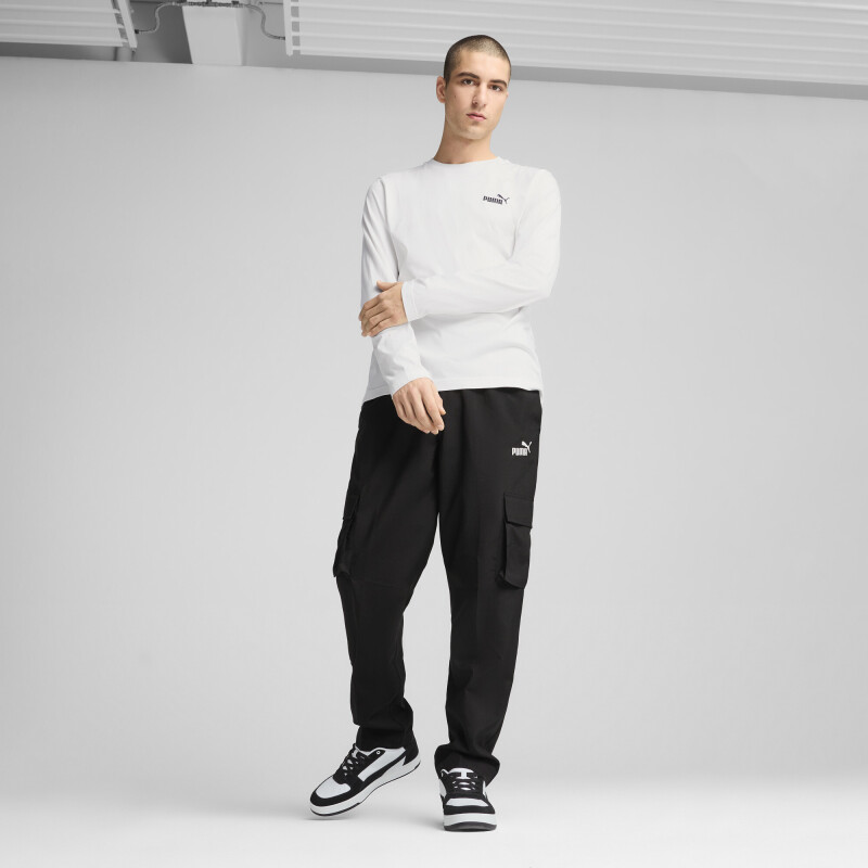 Pantalones Puma ESS No. 1 Logo Woven Cargo Pants op de Hombre - 682663 01 Negro