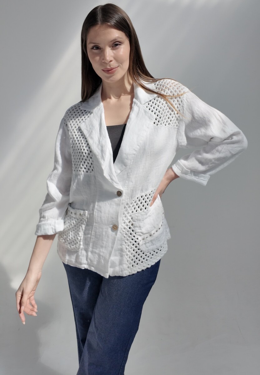 Blazer Bolonia - Blanco 