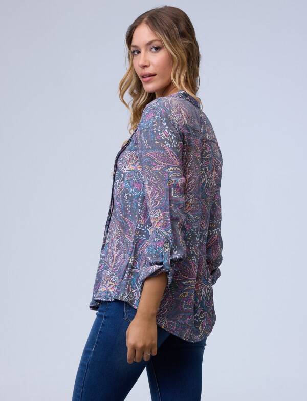 Camisa Print GRIS/MULTI